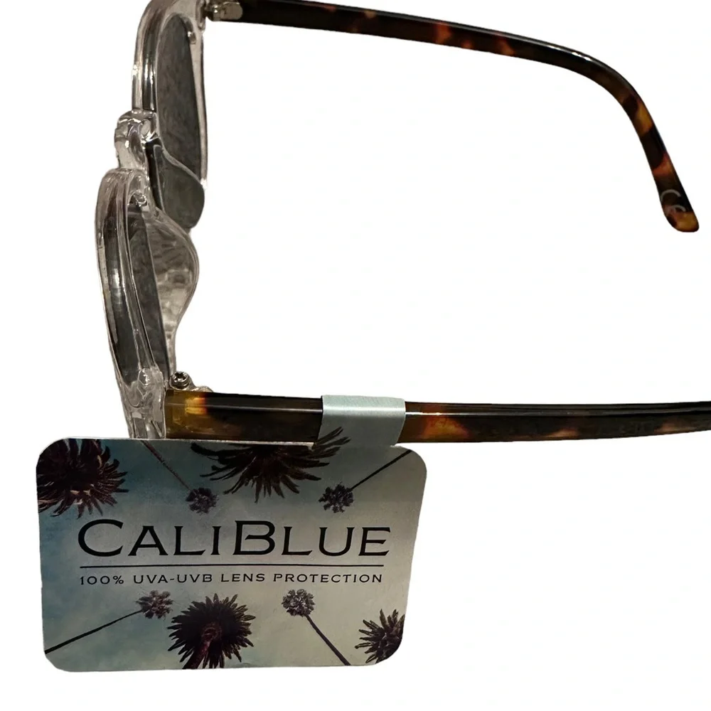 NWT CaliBlue Clear and Tortoise Sunglasses